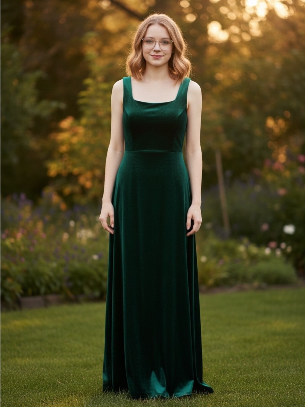 TITLE:
Vintage Rhapsody LTD Green Velvet Maxi Dress Size 6 90s Y2K Made in USA